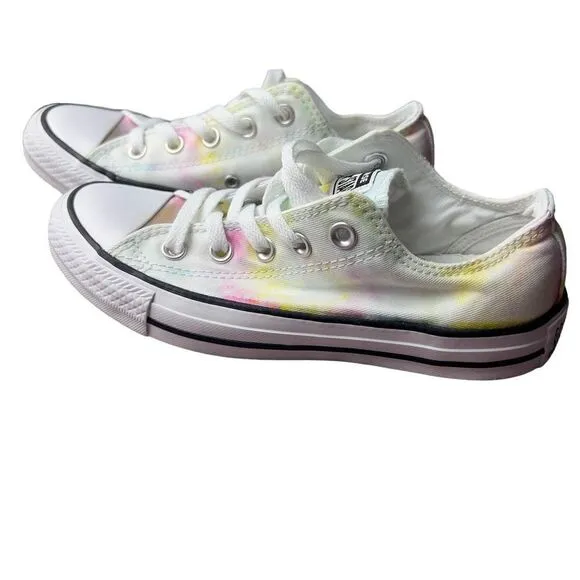 Converse Chuck Taylor All Star Tie Dye white Low Top Sneakers Womens 6