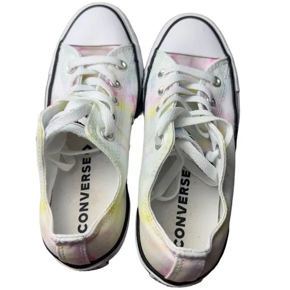 Converse Chuck Taylor All Star Tie Dye white Low Top Sneakers Womens 6