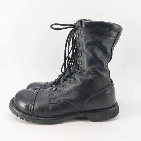 Corcoran Field Boots Size 11.5 USA Combat Black Leather Lace