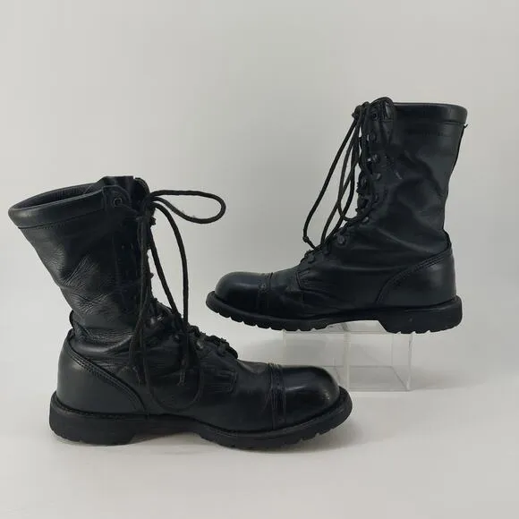 Corcoran Field Boots Size 11.5 USA Combat Black Leather Lace