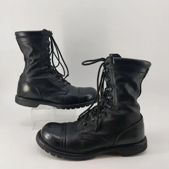 Corcoran Field Boots Size 11.5 USA Combat Black Leather Lace