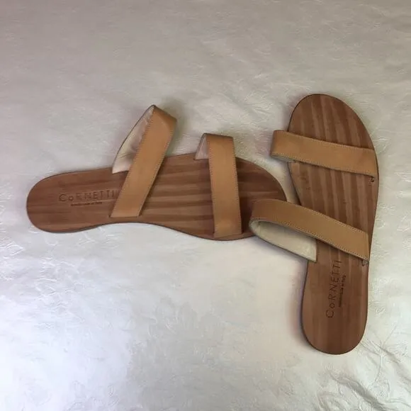 CorNETTI Double Strap Slip On Sandals Brown EU 44