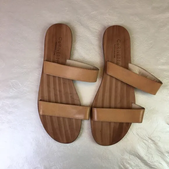 CorNETTI Double Strap Slip On Sandals Brown EU 44