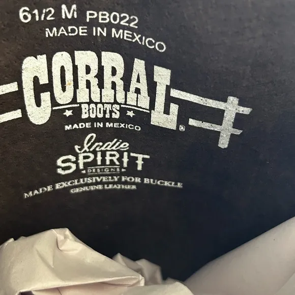Corral Brown Studded Combat Boots
