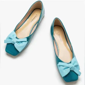 C.Paravano Women's Shoes with Bow | Casual Slip On Ballet Flats | Comfortable