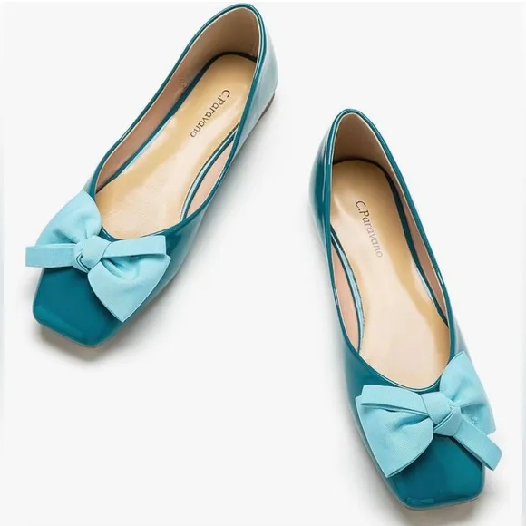 C.Paravano Women's Shoes with Bow | Casual Slip On Ballet Flats | Comfortable