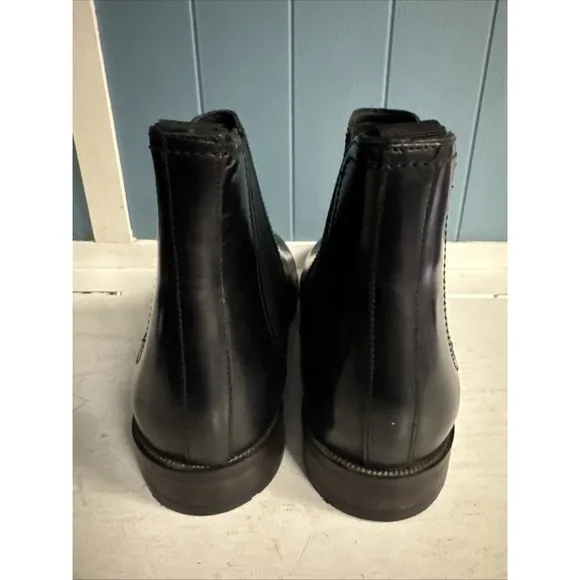 Craftmaster By Clarks Black Leather Oliver Chelsea Chukka Boots Men's Size 10