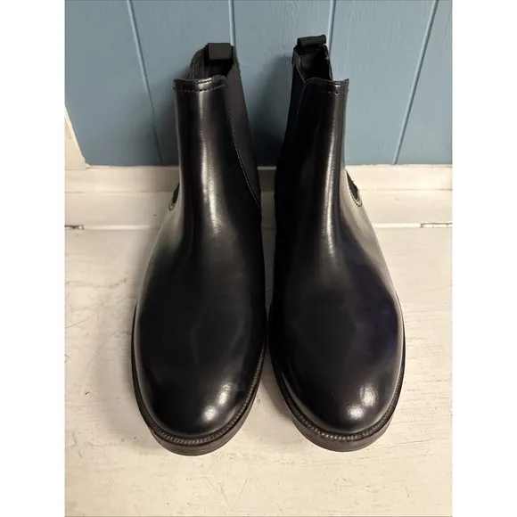 Craftmaster By Clarks Black Leather Oliver Chelsea Chukka Boots Men's Size 10