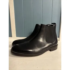 Craftmaster By Clarks Black Leather Oliver Chelsea Chukka Boots Men's Size 10