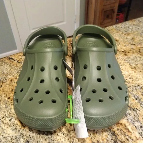 Crocs Baya Clogs Slip On Sandals 10126-309 Army Green Unisex M10/W12 NWT