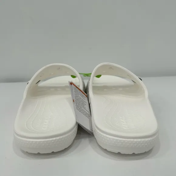 Crocs Classic Bandana Slide Paisley White Men Slip On Sandals 208064-90H Size 10