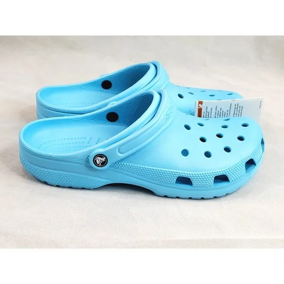 Crocs Classic Sandals Mens Size 12 Arctic Blue Slip On Waterproof  Casual Strap