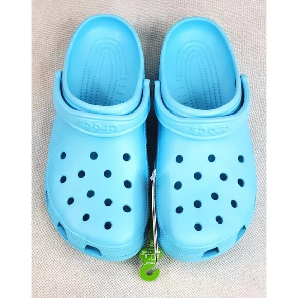 Crocs Classic Sandals Mens Size 12 Arctic Blue Slip On Waterproof  Casual Strap