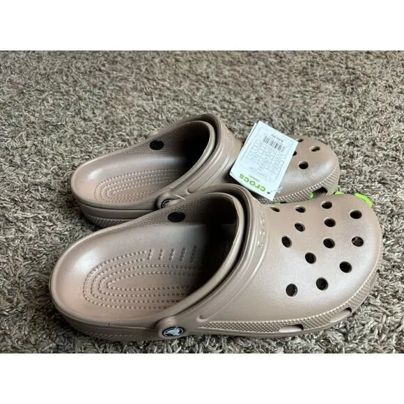 Crocs Classic Wheat Khaki Men Unisex‎ Slip On Casual LifeStyle Sandal 10001-209