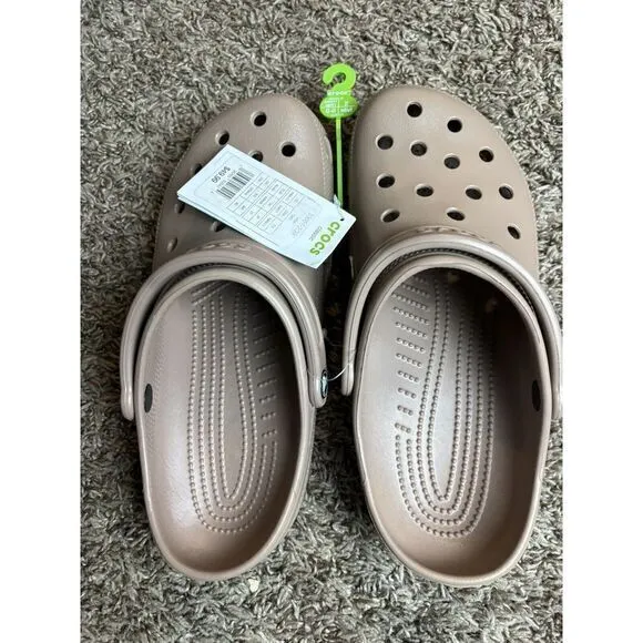 Crocs Classic Wheat Khaki Men Unisex‎ Slip On Casual LifeStyle Sandal 10001-209