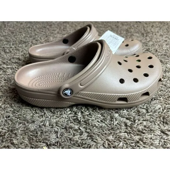 Crocs Classic Wheat Khaki Men Unisex‎ Slip On Casual LifeStyle Sandal 10001-209