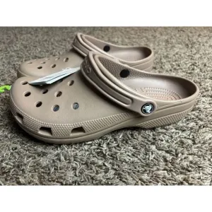 Crocs Classic Wheat Khaki Men Unisex‎ Slip On Casual LifeStyle Sandal 10001-209