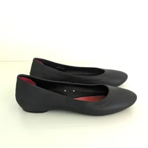 Crocs Lina Iconic Comfort Black Almond Toe Flats 10