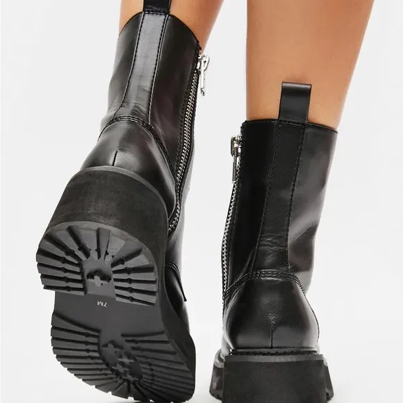 Current Mood New Attitude Combat Boots size 6 women’s