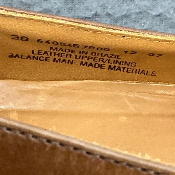 Dansko Desiree Brown Leather Slip On Comfort Clog Loafer Women 8 /38