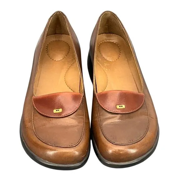 Dansko Desiree Brown Leather Slip On Comfort Clog Loafer Women 8 /38