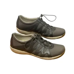 Dansko Harlie Gray Low-Top Sneakers comfort support walking work toggle tie
