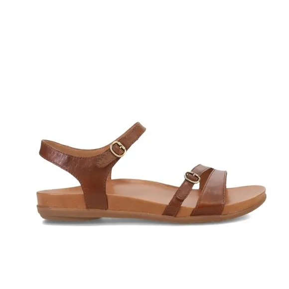 Dansko Janelle Sandal - Tan Glazed Kid Leather sandals Women size 41 US 10.5 new
