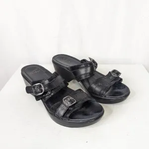 Dansko Jessie Two Strap Heeled Slip On Sandals - 40