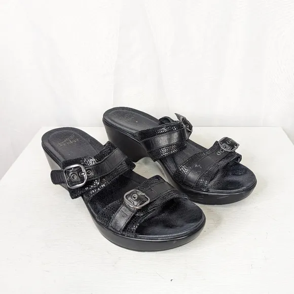 Dansko Jessie Two Strap Heeled Slip On Sandals - 40