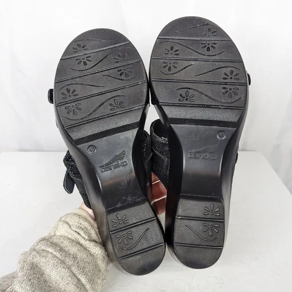 Dansko Jessie Two Strap Heeled Slip On Sandals - 40