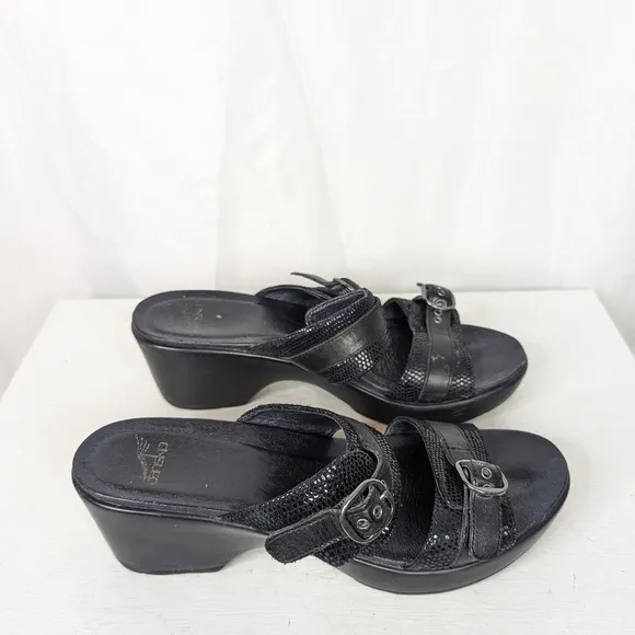 Dansko Jessie Two Strap Heeled Slip On Sandals - 40