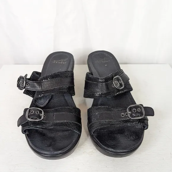 Dansko Jessie Two Strap Heeled Slip On Sandals - 40