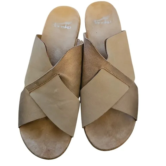 Dansko sz 37 Miri sandals multi tan sandals clogs sz 7 SH311