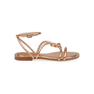 Dee Ocleppo 'Barbados' Gold Leather Sandals Size 7