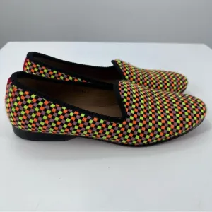 Del Toro Colorful Loafers Checkered Neon Womens 10