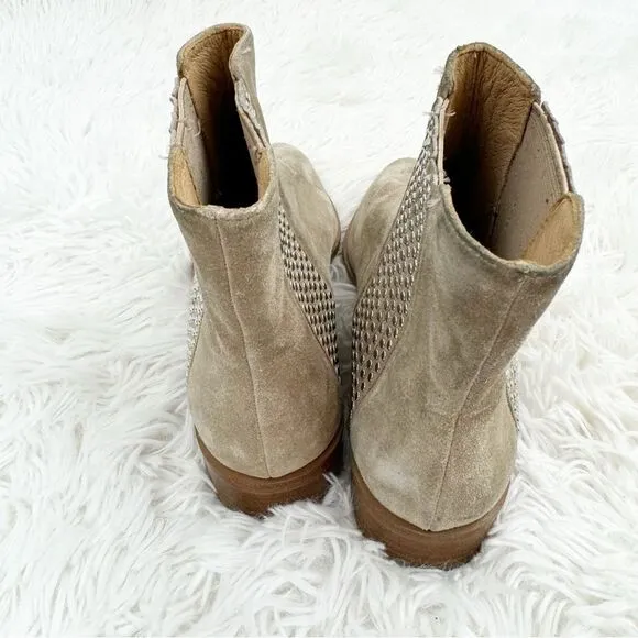 Diane Von Furstenberg Jena Studded Suede Ankle Chelsea Boots