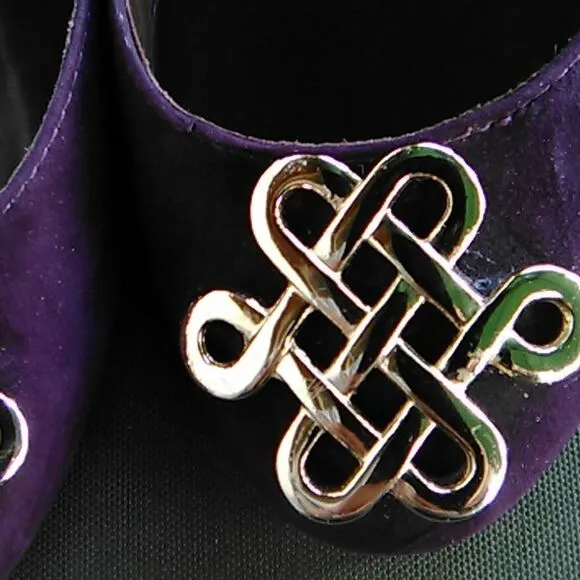 Diane Von Furstenberg Purple Suede Flats