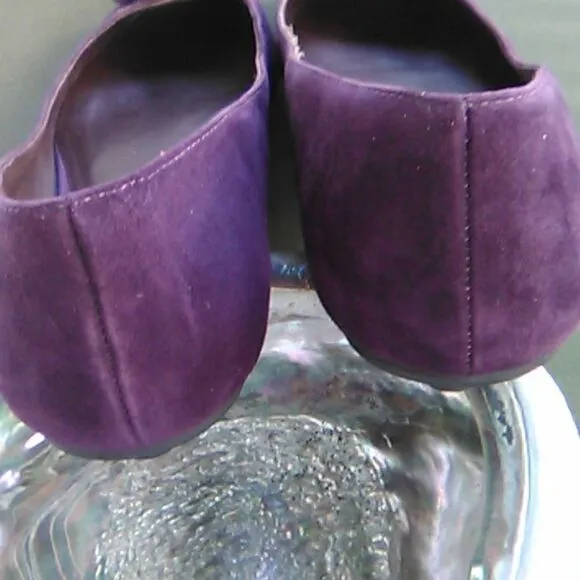 Diane Von Furstenberg Purple Suede Flats