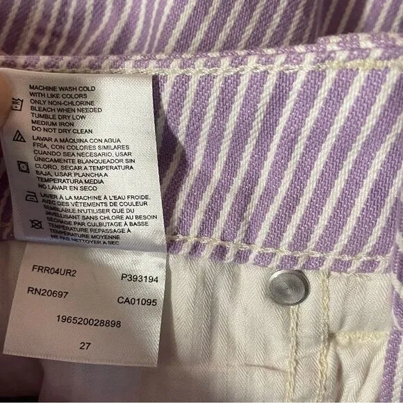Dickies Light Purple Pin Stripe Denim Shorts