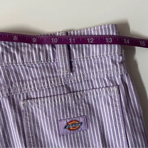 Dickies Light Purple Pin Stripe Denim Shorts