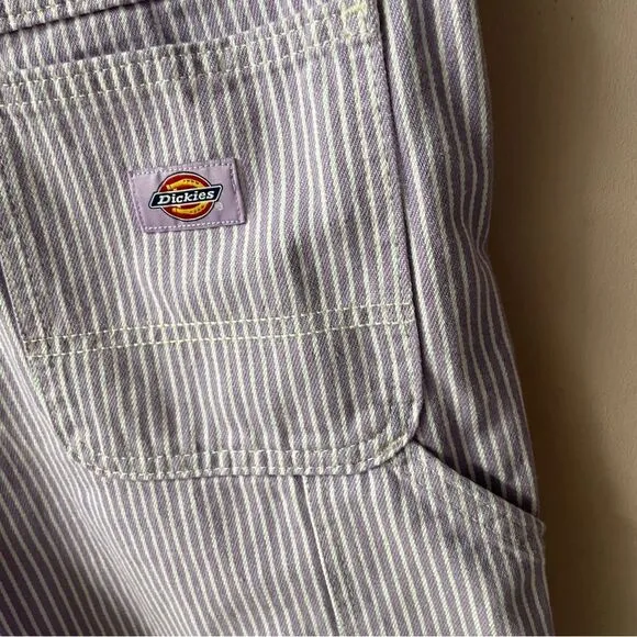 Dickies Light Purple Pin Stripe Denim Shorts