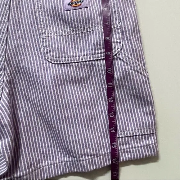 Dickies Light Purple Pin Stripe Denim Shorts