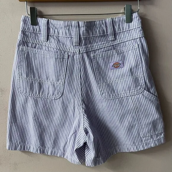 Dickies Light Purple Pin Stripe Denim Shorts