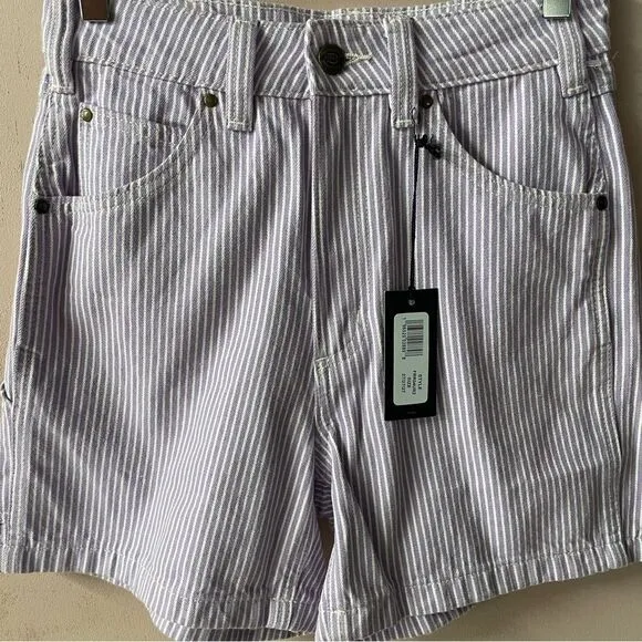 Dickies Light Purple Pin Stripe Denim Shorts