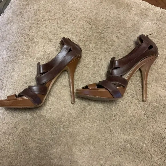 Dior Brown Gladiator Multi-Strap Sandals Sz 7.5