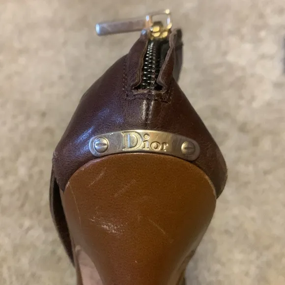 Dior Brown Gladiator Multi-Strap Sandals Sz 7.5