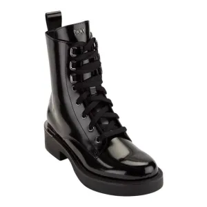 DKNY Women's Talma Lace Up Combat Boots Black Size 7 1/2