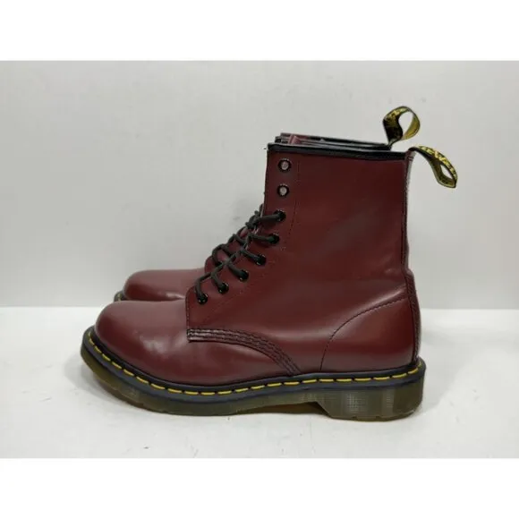 Doc Dr. Martens 1460 Boots Womens Sz 11 Oxblood Burgundy 11821 Cherry  Combat
