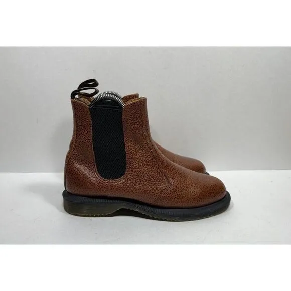 Doc Dr. Martens Women's Size 6 Pebbled Brown Flora Chelsea Boots AW004