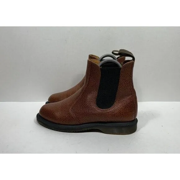 Doc Dr. Martens Women's Size 6 Pebbled Brown Flora Chelsea Boots AW004